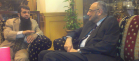 Meeting between Deputy Amb. Pakistan at Nigeria, Mr. Sirohey and Chairman & CEO Gul Ahmed, Mr. Bashir at local hotel 